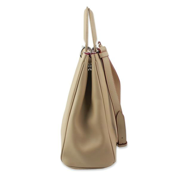 Christian Dior diorissimo original calfskin leather bag 44373 apricot & purple - Click Image to Close